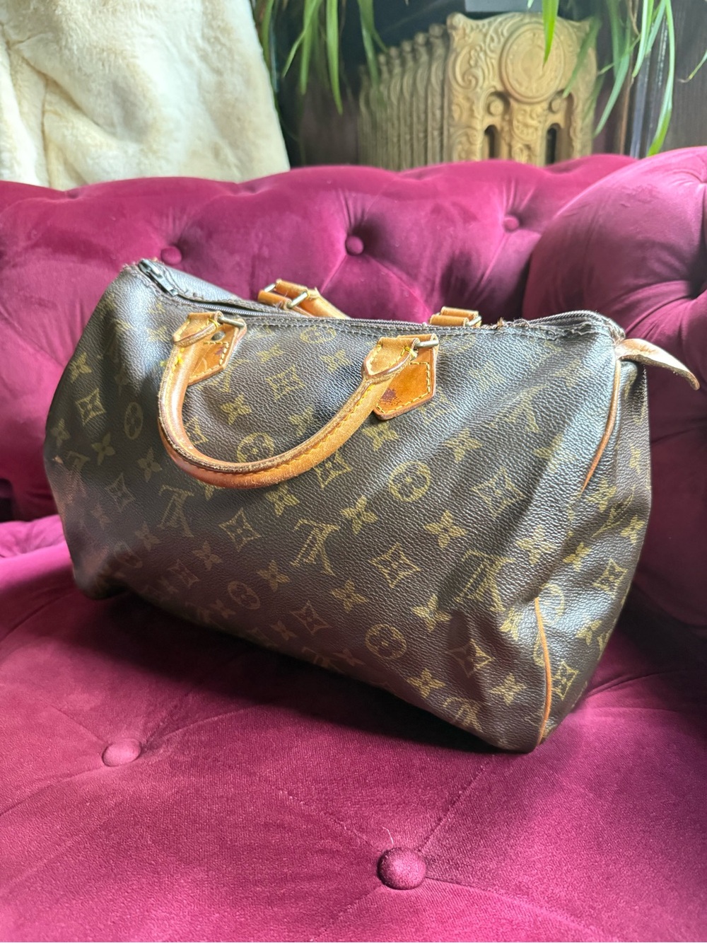 Vintage Louis Vuitton - Speedy 30 Handbag - Monogram Brown